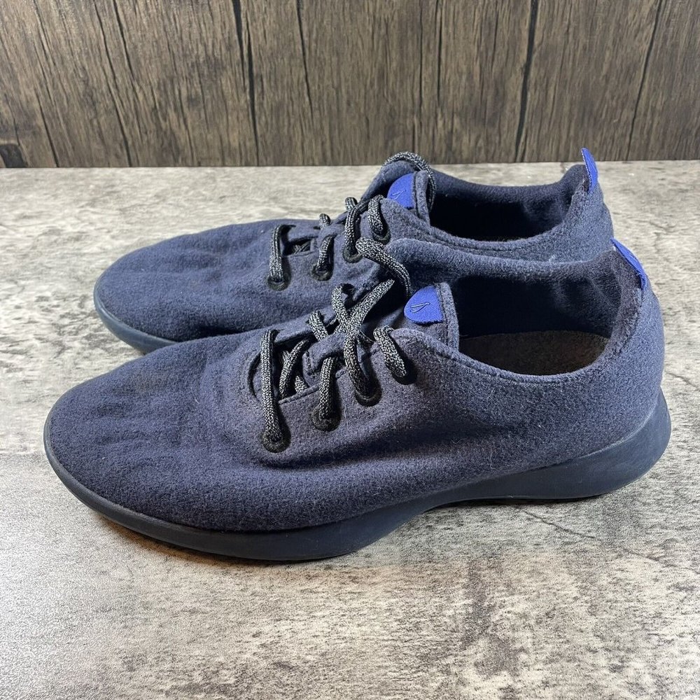 AllBirds & Outdoor Voices Wool Runners Mens 10 Navy Blue Lace Up Shoes - Picture 2 of 6